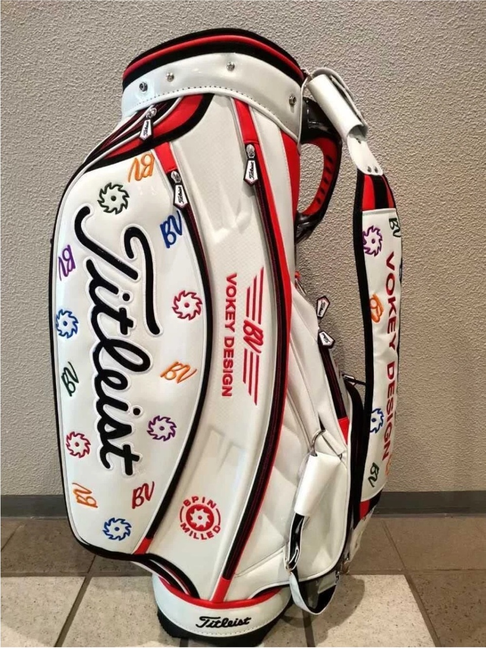 Titleist White, Red & Black Vokey Design Golf Bag